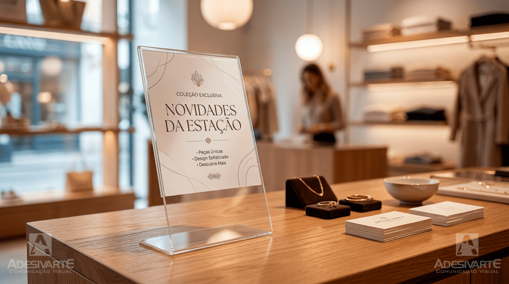 Displays de Acrílico ou PVC